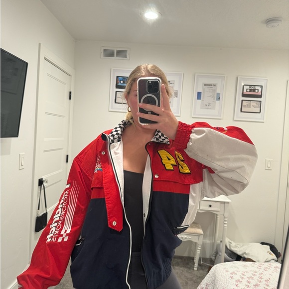 Jeff Gordon nascar racer zip up windbreaker jacket RARE size L - Picture 6 of 9